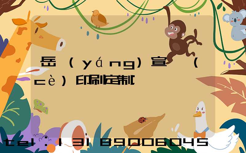 岳陽(yáng)宣傳冊(cè)印刷定制