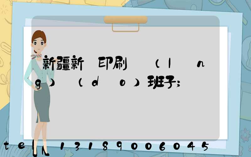 新疆新華印刷廠領(lǐng)導(dǎo)班子