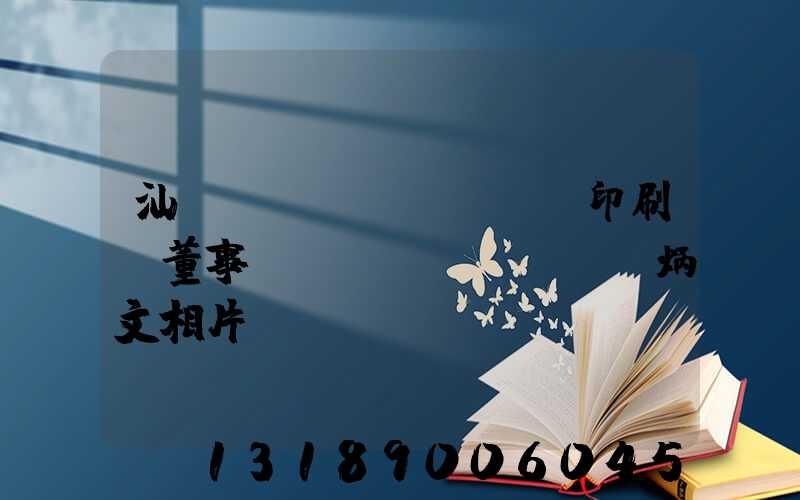 汕頭東風(fēng)印刷廠董事長(zhǎng)黃炳文相片