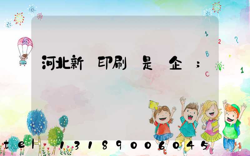 河北新華印刷廠是國企嗎