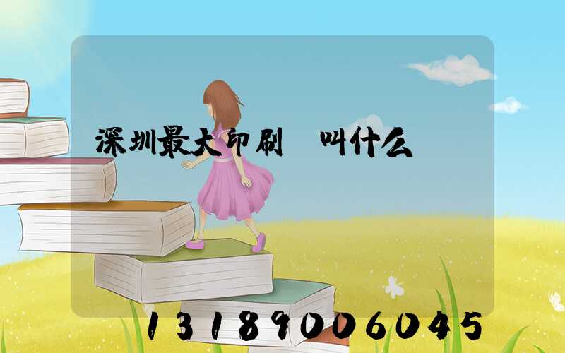 深圳最大印刷廠叫什么