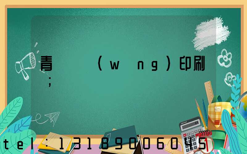 青島絲網(wǎng)印刷廠